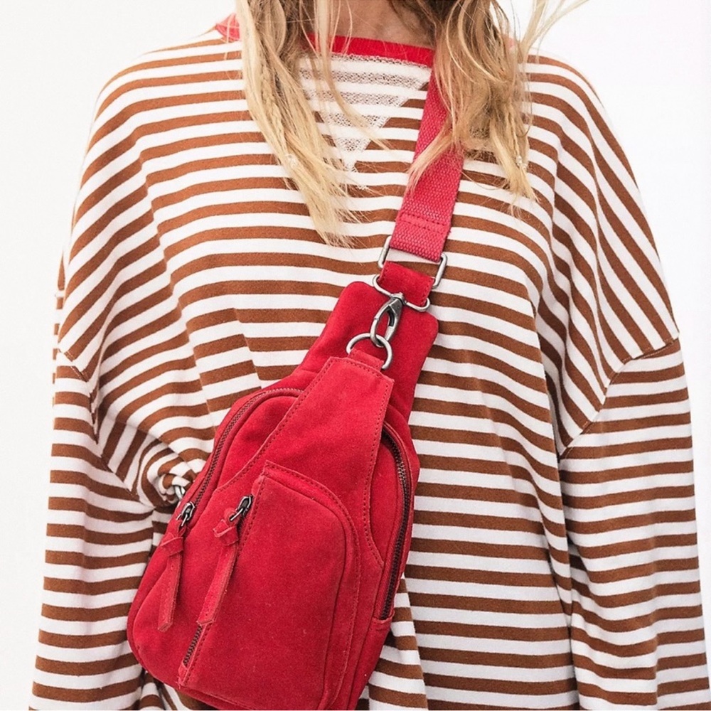 NWT Free People We The Free Classic Striped Oversized Crewneck Sweatshirt